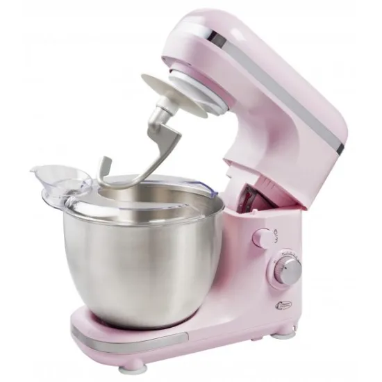 Bestron AKM900P konyhai robotgép 4 az 1-ben, 5l kapacitás, 7 sebesség fokozat, 800-1000W, rózsaszín kivitel