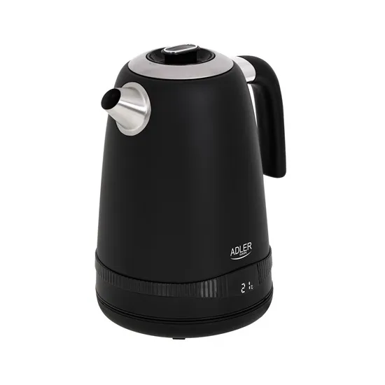 Adler AD 1295B 1.7L vízforraló LCD-vel, hőmérséklet-szabályozással 40-50-60-70-80-90-100 ° C