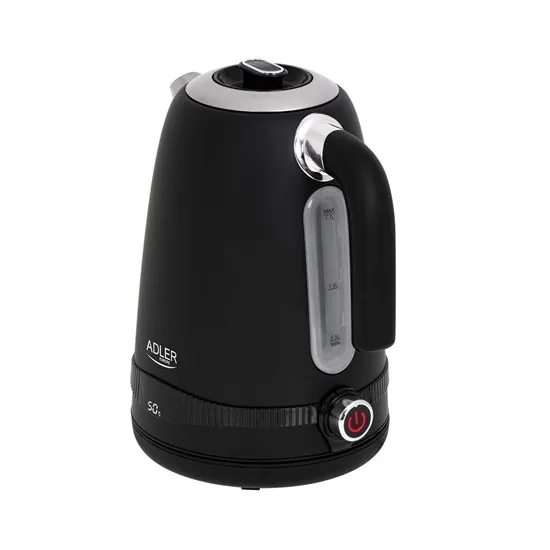 Adler AD 1295B 1.7L vízforraló LCD-vel, hőmérséklet-szabályozással 40-50-60-70-80-90-100 ° C
