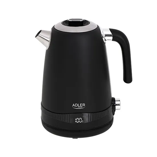 Adler AD 1295B 1.7L vízforraló LCD-vel, hőmérséklet-szabályozással 40-50-60-70-80-90-100 ° C