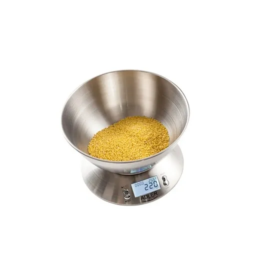 Adler AD3134 konyhai mérleg 5kg, inox