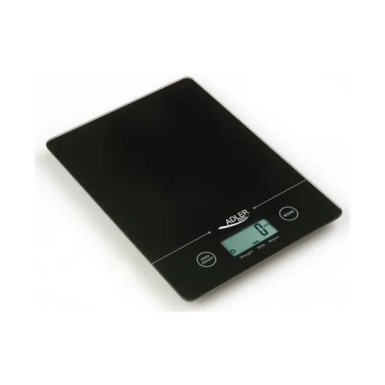 Adler AD3138B elektronikus konyhai mérleg 5kg os méréshatárral fekete 