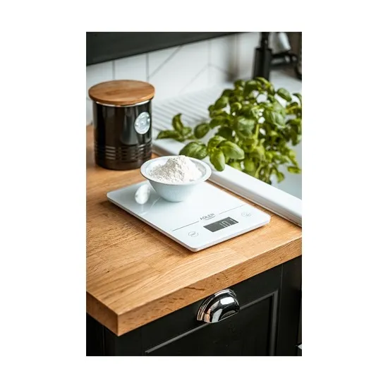 Adler AD3170 konyhamérleg fehér  15kg mérési kapacítás 17x24cm