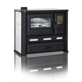 Warnex Alma Mons Sparhelt 8kW balos hátsó vagy felső kivezetés 120mm, inox sütő belső