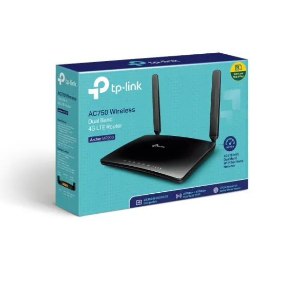 TP-LINK ARCHER MR200 AC750 3G/4G WIRELESS DUAL BAND WIFI ROUTER