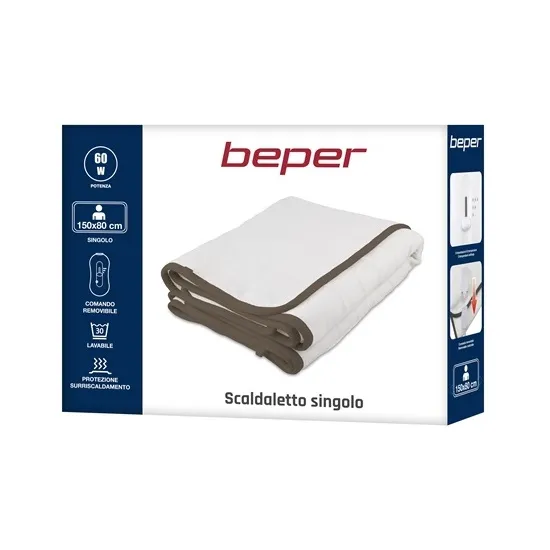 Beper P203TFO100 egyszemélyes ágymelegítő távirányítóval 60W fehér