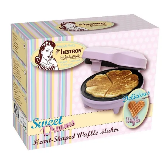 Bestron ASW217V gofrisütő rózsaszín