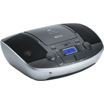 ECG CDR 1000 hordozható CD-S rádió titán ezüst szín