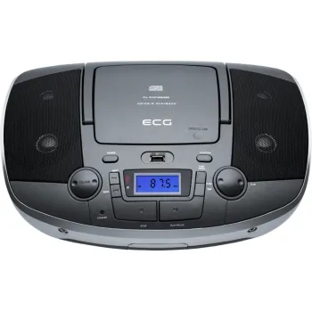 ECG CDR 1000 hordozható CD-S rádió titán ezüst szín