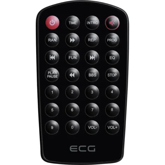 ECG CDR 1000 hordozható CD-S rádió titán ezüst szín