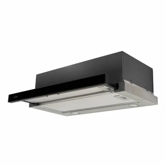 Evido Slimlux beépíthető kihúzható konyhai elszívó 60 cm fekete üveg/inox,CHT6TB.3