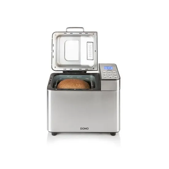 Domo B3971 automata kenyérsütő gép adagoló nyílással, fekete inox színű 