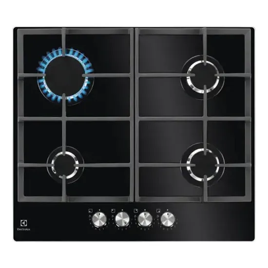 Electrolux KGG75362K fekete beépíthető gázfőzőlap, 74x51x4.5 cm 