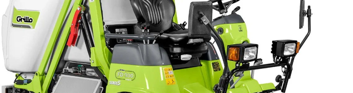 Frontkaszás magas ürítésű fűnyíró traktor