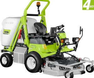 Frontkaszás magas ürítésű fűnyíró traktor