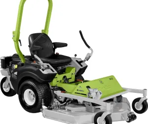 Helyben forduló frontkaszás fűnyíró traktor