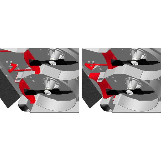 Grillo FX27 frontkaszás vágoasztalos botkormányos fűnyíró traktor ZERO TURN minden előnyével: nagyobb manőverezhetőség és rövidebb munkaidő