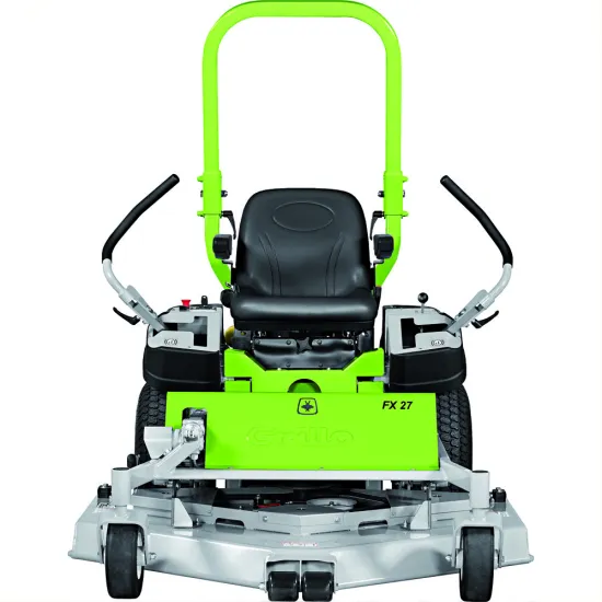 Grillo FX27 frontkaszás vágoasztalos botkormányos fűnyíró traktor ZERO TURN minden előnyével: nagyobb manőverezhetőség és rövidebb munkaidő