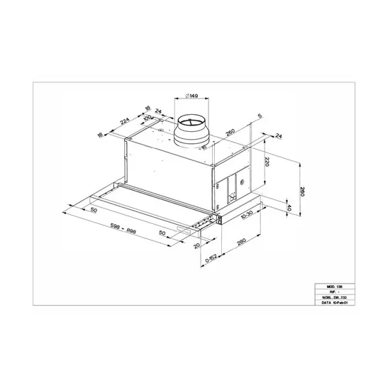 Faber MAXIMA NG TOUCH EV8 LED X A90 beépíthető kihúzható konyhai elszívó, inox,90cm, LED világítás,