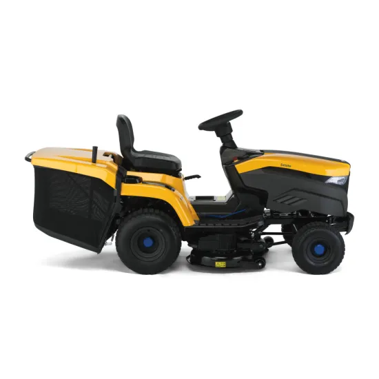 Stiga ESTATE 584e akkumulátoros fűgyűjtős fűnyíró traktor, gyűjtés,hátsó kidobás funkcióval