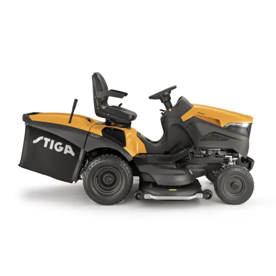 Stiga ESTATE 9122 WX 4WD Honda motoros fűgyűjtős fűnyíró traktor, 9000m2,122cm vágófelülettel, hidrosztatikus váltóval 