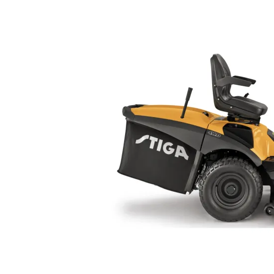 Stiga ESTATE 9122 WX 4WD Honda motoros fűgyűjtős fűnyíró traktor, 9000m2,122cm vágófelülettel, hidrosztatikus váltóval 