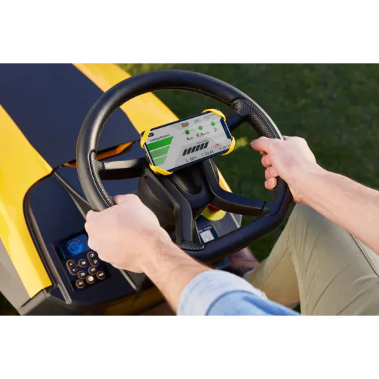 Stiga ESTATE 798e akkumulátoros fűgyűjtős fűnyíró traktor,gyűjtés,hátsó kidobás funkcióval