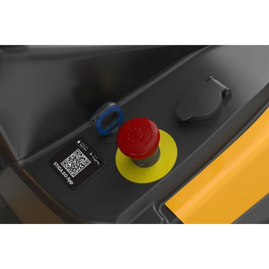 Stiga ESTATE 798e akkumulátoros fűgyűjtős fűnyíró traktor,gyűjtés,hátsó kidobás funkcióval