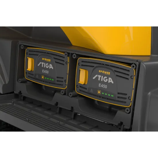 Stiga SWIFT 372e akkumulátoros fűgyűjtős fűnyíró traktor,gyűjtés funkcióval