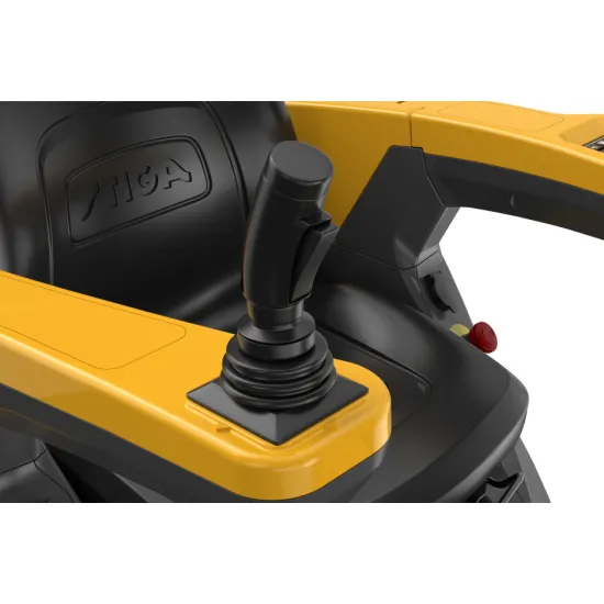 Stiga GYRO 700e helyben forduló akkumulátoros fűnyíró traktor,oldalsó kidobás