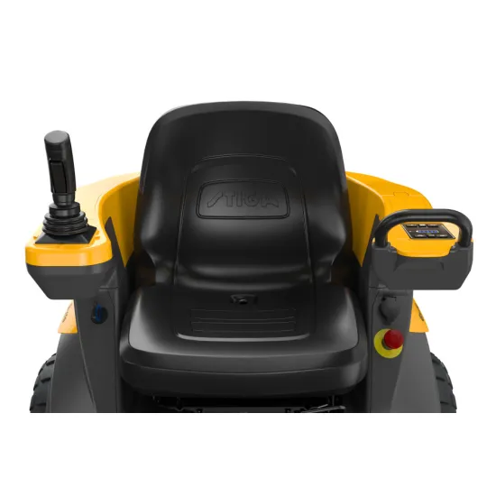 Stiga GYRO 700e helyben forduló akkumulátoros fűnyíró traktor,oldalsó kidobás