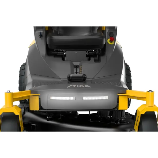 Stiga GYRO 700e helyben forduló akkumulátoros fűnyíró traktor,oldalsó kidobás