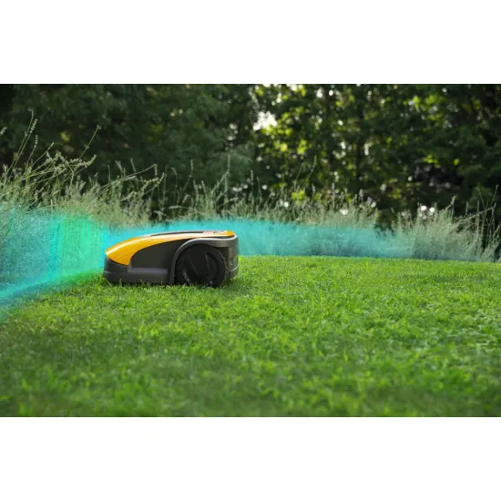 Stiga A 1500 robotfűnyíró, emelés, akadály, eső, lopás érzékelővel, 4késes, dokkolós, automatikus töltéshez visszatérés rendszerrel