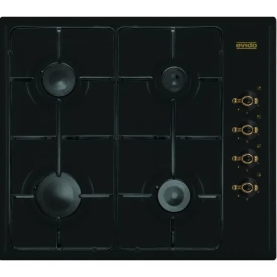 Evido BOR63A.2+HGR60A.1 sütő+főzőlap szett-Evido Rustic-H 60A gáz főzőlap antracit Evido Rustic-O 60A légkeveréses sütő antracit