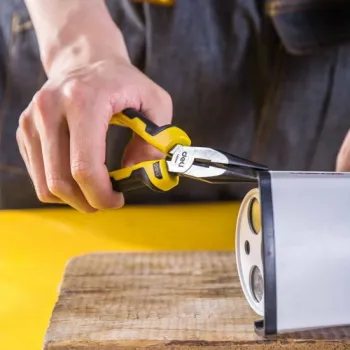 Deli Tools EDL2106 hosszúcsőrű fogó 6" (sárga) (EDL2106) 