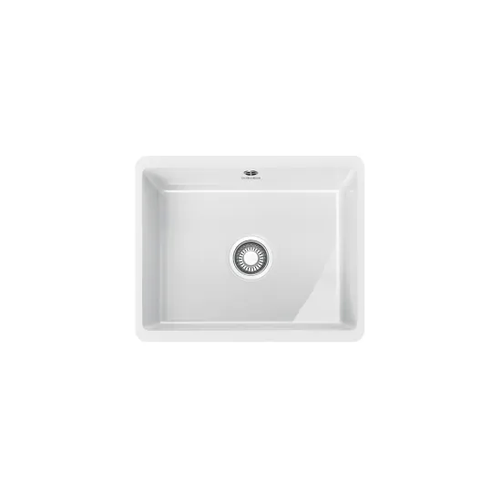 Franke KBK 110-50 Kubus Fraceram kerámia munkalap alá építhető,gleccser fehér színű mosogatótálca,126.0335.712,54.5x44.5cm