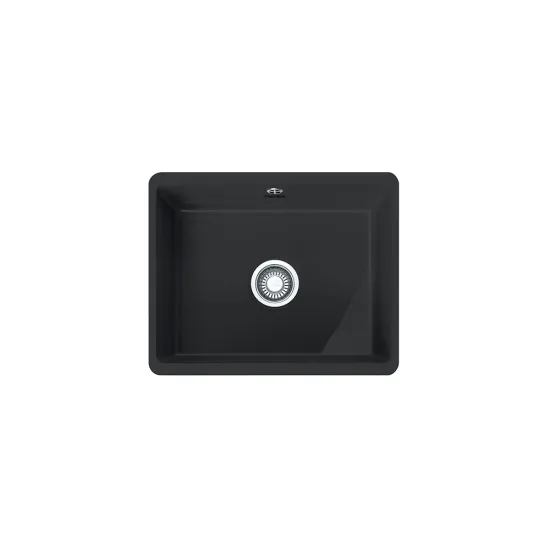 Franke KBK 110-50 Kubus Fraceram kerámia munkalap alá építhető, fekete mosogatótálca,54.5x44.5cm,126.0335.883