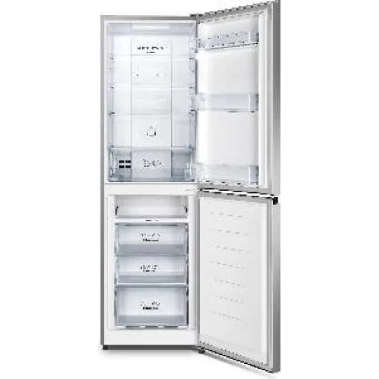Gorenje NRK418DCS4 alulfagyasztós kombinált hűtőszekrény, No Frost Plus,171/85L, inverter kompresszor, inox 