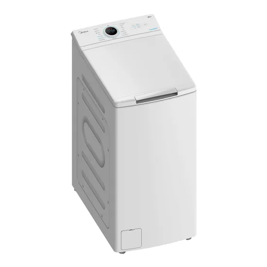 Midea MF100T80B/W-HR felültöltős mosógép 8kg 1300 ford., 3év garancia, 10év inverter motor garancia