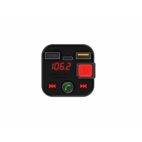 Well FMTRANS-BT-SNAPPY-WL Bluetooth 5.3 FM transmitter, MP3, WMA, WAV, APE, FLAC