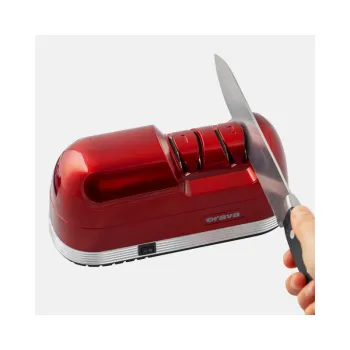 Orava BN45-R késélező 230 V 40W kétfokozatú élezőrendszer, exkluzív kivitel piros színben