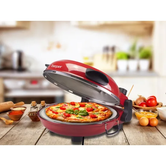 Beper P101CUD300 Pizzasütő piros, 1200W