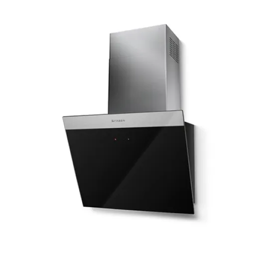 Faber DAISY + BK A80 beépíthető falra szerelhető döntött kürtös konyhai elszívó,80cm,LED világítás