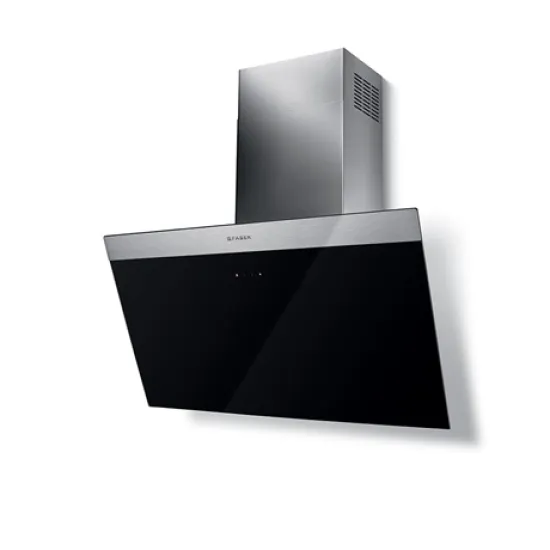 Faber DAISY + BK A80 beépíthető falra szerelhető döntött kürtös konyhai elszívó,80cm,LED világítás