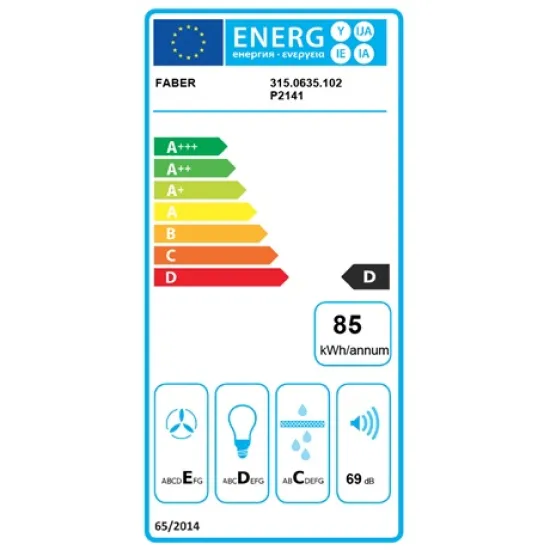 Faber FLEXA NG W/X A60 beépíthető kihúzható konyhai elszívó,60cm, 2xLED világítás