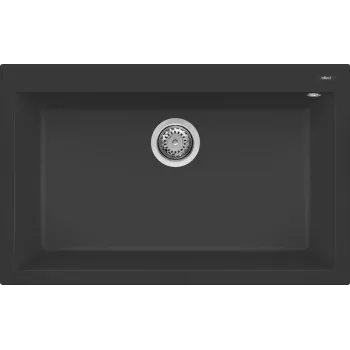 ELLECI Quadra 130 G40 munkalap alá szerelhető nero mosogatótálca 1 medencés 
