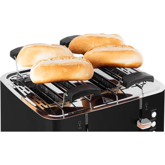 ECG ST 4768 TIMBER BLACK 4 rekeszes kenyérpirító