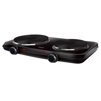Sencor SCP2254BKEUE4 elektromos főzőlap, 2500W, kétzónás,fekete