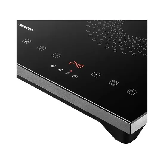 Sencor SCP4601GY kétzónás indukciós üvegkerámia főzőlap, 3400W