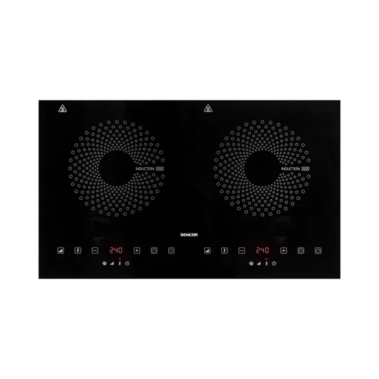 Sencor SCP4601GY kétzónás indukciós üvegkerámia főzőlap, 3400W